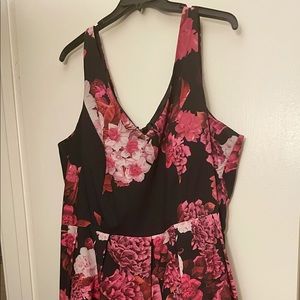 City Chic fit and flare midi floral dress